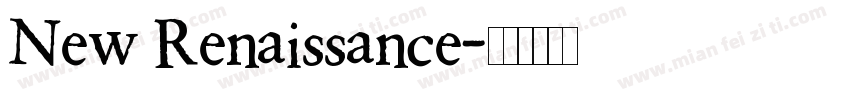 New Renaissance字体转换